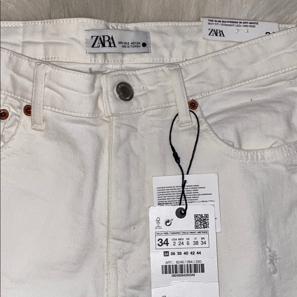 Slim Boyfriend In Off-White - Picture 2 of 4